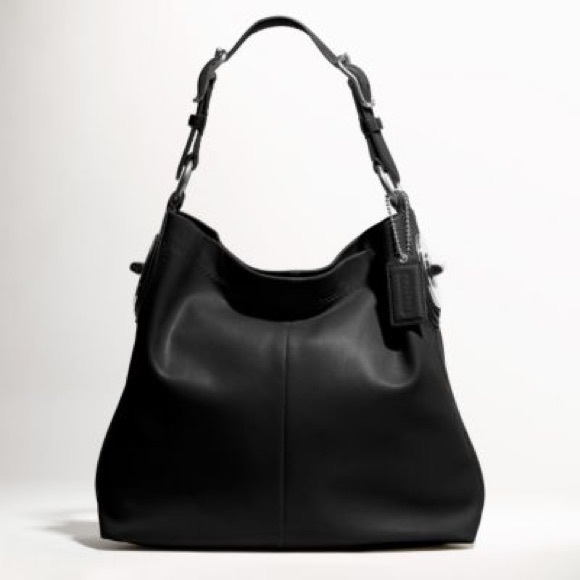 Coach Handbags - COACH Peyton Turn Lock Black Leather Hobo Y2K Shoulder Bag 14502